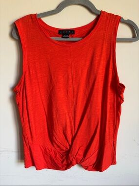 Sanctuary orange Twist-Hem Sleeveless Tank